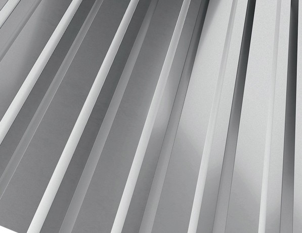 Профнастил стальной стеновой двухсторонний волна гладкий мышино-серый МП35 0,4х35х1100х1150 мм ТУ 5285-002-78099614-2008 фото