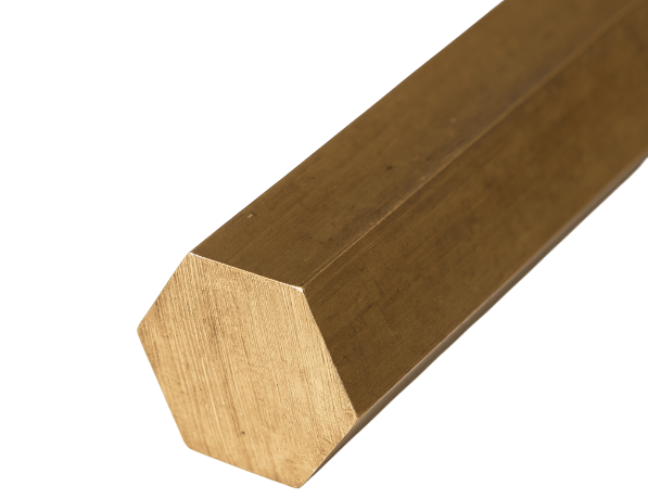 Шестигранник бронзовый х/д БрАМц9-2 23 мм ГОСТ 1628-2019 фото